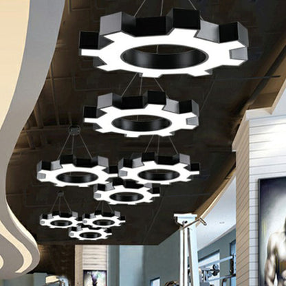 Élodie Gear LED  Pendant Lights Modern Acrylic Black