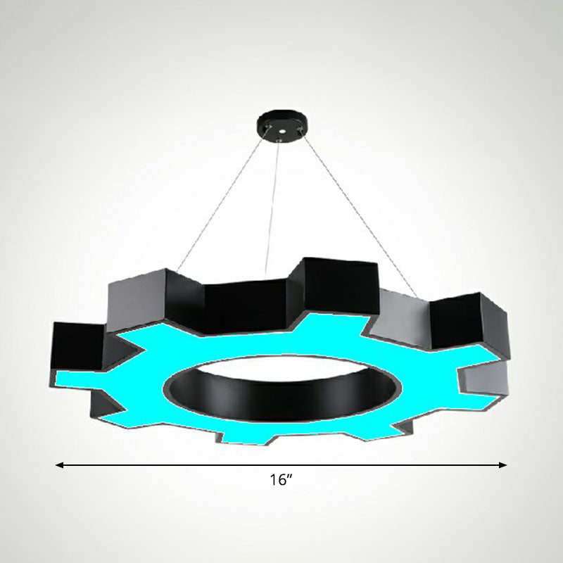 Élodie Gear LED  Pendant Lights Modern Acrylic Black