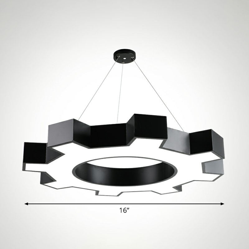 Élodie Gear LED  Pendant Lights Modern Acrylic Black