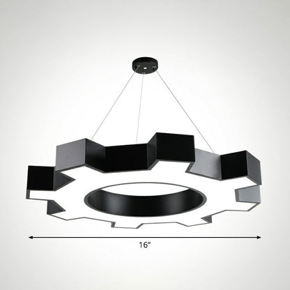 Élodie Gear LED  Pendant Lights Modern Acrylic Black