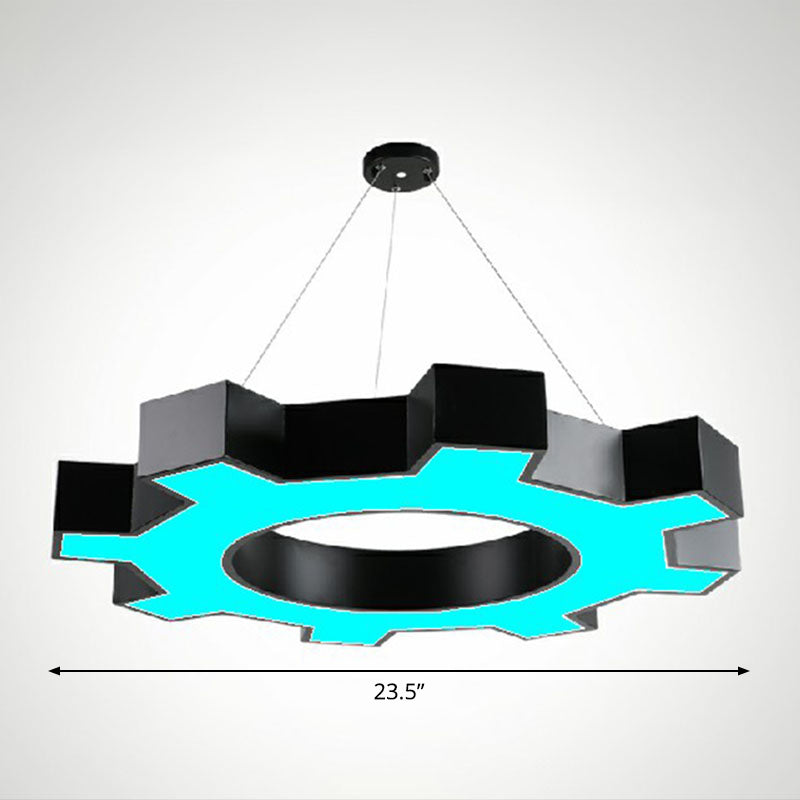Élodie Gear LED  Pendant Lights Modern Acrylic Black