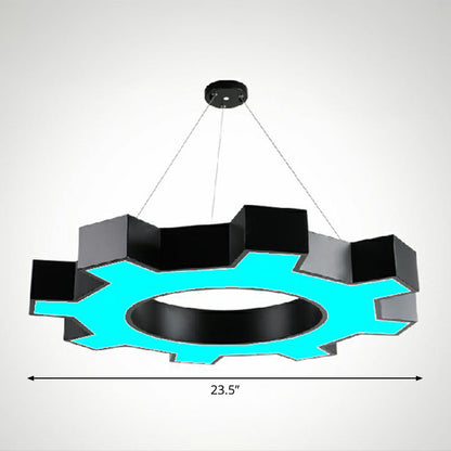 Élodie Gear LED  Pendant Lights Modern Acrylic Black