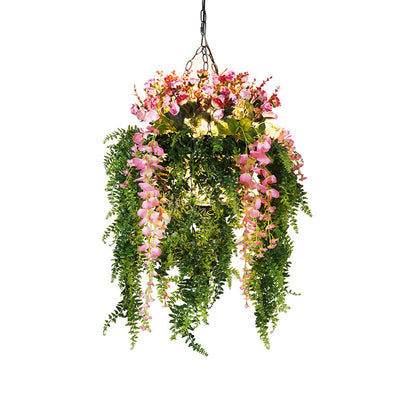 Clémence Farmhouse Plant Pendant Chandelier Light