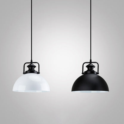 Noémie Geometric Black Pendant Light Industrial Single Bulb