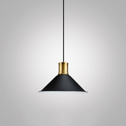 Noémie Geometric Black Pendant Light Industrial Single Bulb