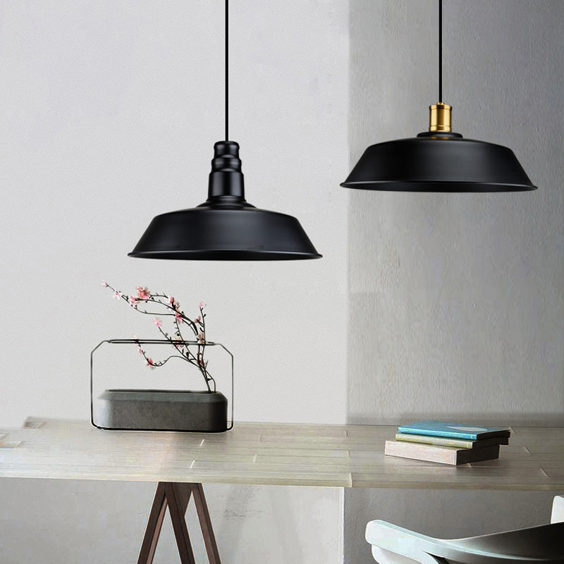 Noémie Geometric Black Pendant Light Industrial Single Bulb