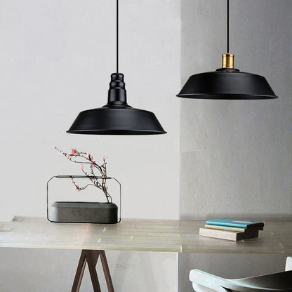 Noémie Geometric Black Pendant Light Industrial Single Bulb
