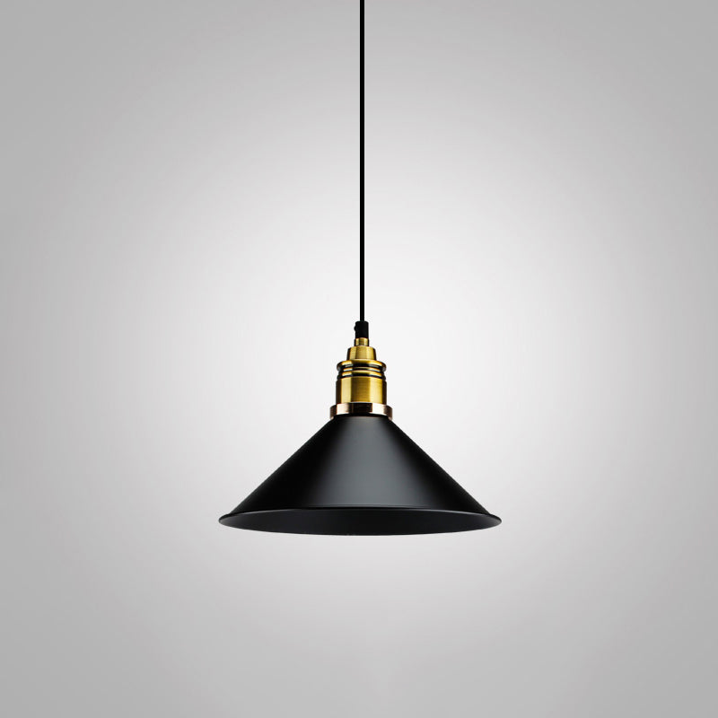 Noémie Geometric Black Pendant Light Industrial Single Bulb