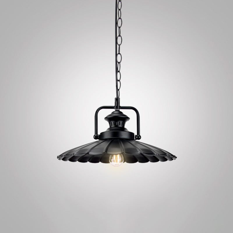Noémie Geometric Black Pendant Light Industrial Single Bulb
