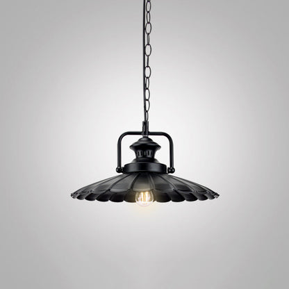 Noémie Geometric Black Pendant Light Industrial Single Bulb