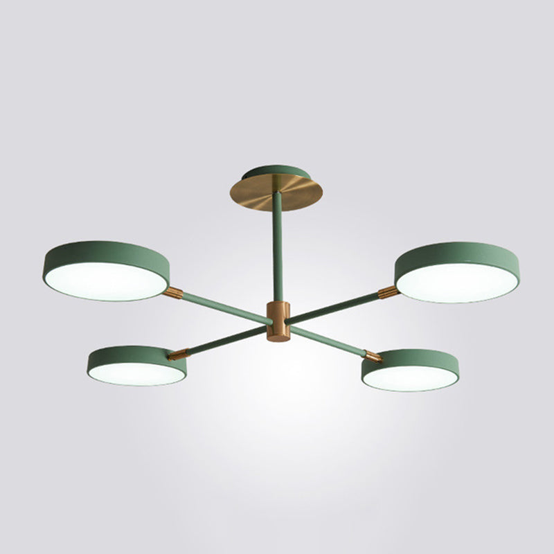 Chloé Rotatable Branch LED Chandelier with Acrylic Shades