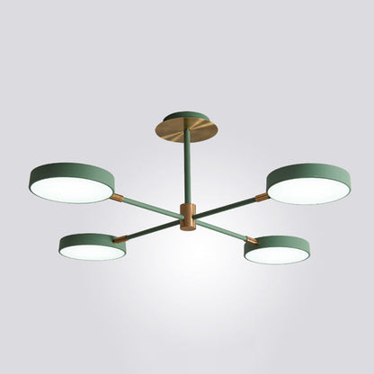 Chloé Rotatable Branch LED Chandelier with Acrylic Shades
