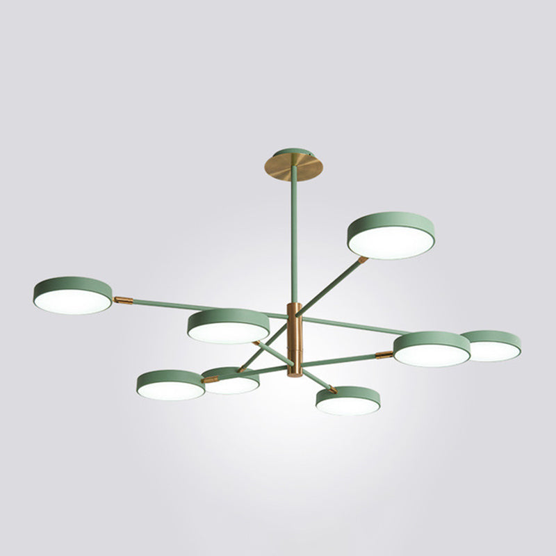 Chloé Rotatable Branch LED Chandelier with Acrylic Shades