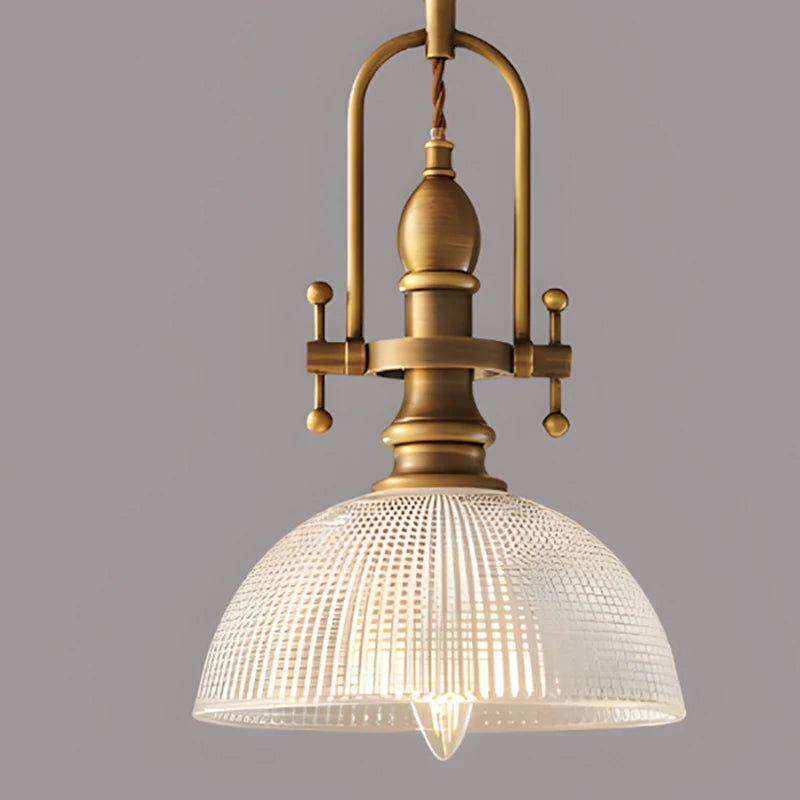 Aurélie Clear Glass Chandelier with Brass Gold Finish