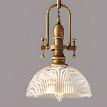 Aurélie Clear Glass Chandelier with Brass Gold Finish
