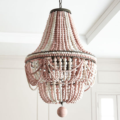 Céleste Laser Cut Wood Empire Chandelier
