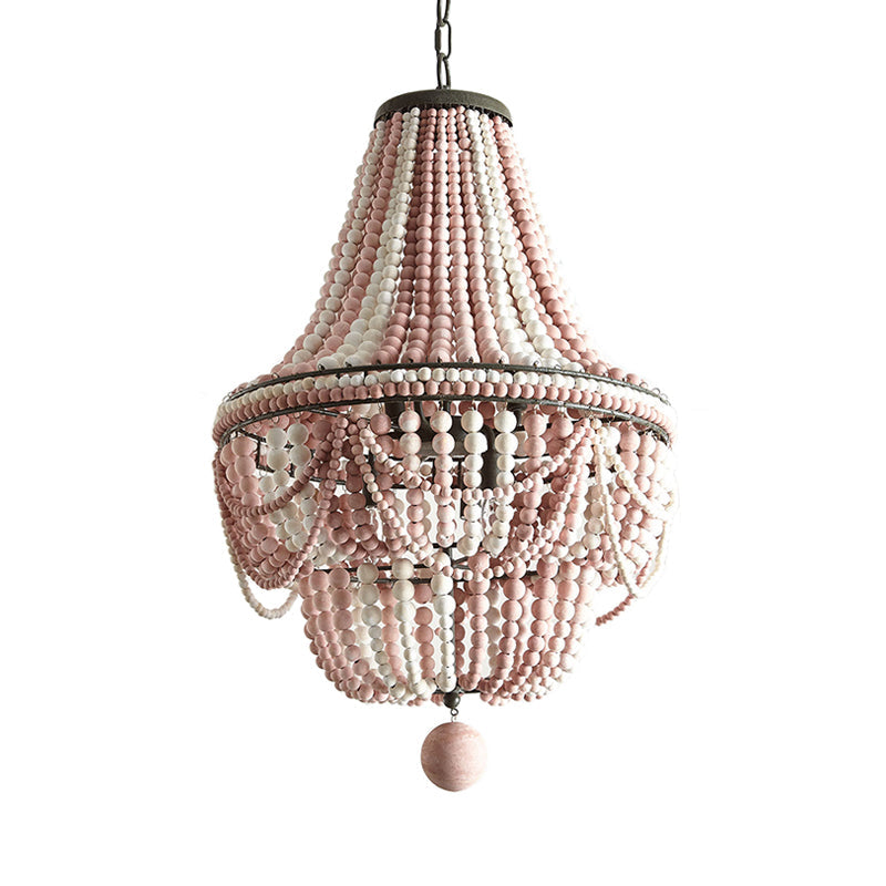 Céleste Laser Cut Wood Empire Chandelier