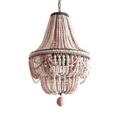 Céleste Laser Cut Wood Empire Chandelier