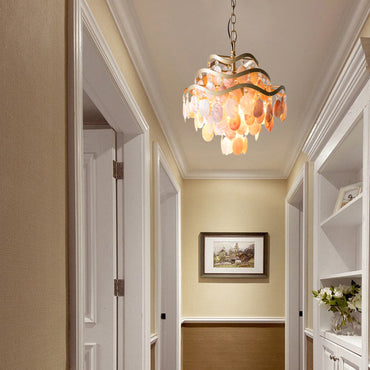 Madeleine 3-Tier Seashell Ring Chandelier