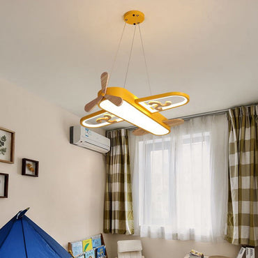 Juliette Kids Plane-Shaped LED Hanging Lamp Acrylic Pendant