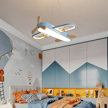 Juliette Kids Plane-Shaped LED Hanging Lamp Acrylic Pendant