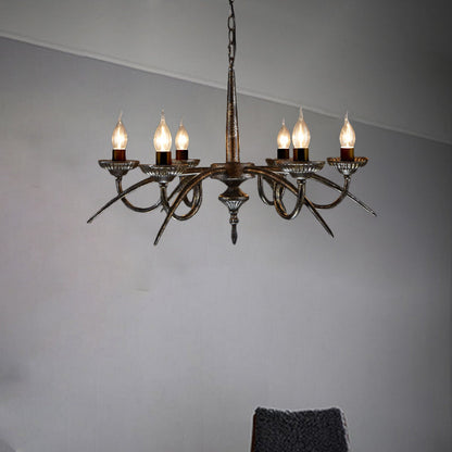 Armand Industrial Black Candelabra Chandelier Pendant Light