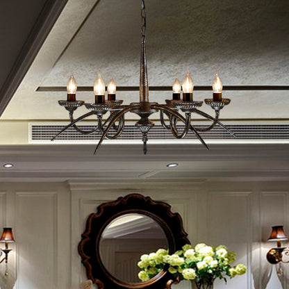 Armand Industrial Black Candelabra Chandelier Pendant Light