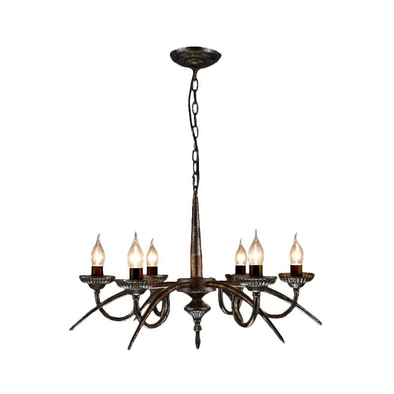 Armand Industrial Black Candelabra Chandelier Pendant Light