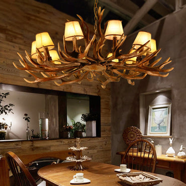 Renard Traditional Conical Shade Chandelier Pendant Light