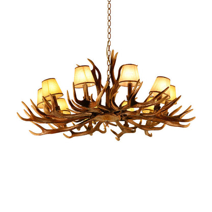 Renard Traditional Conical Shade Chandelier Pendant Light