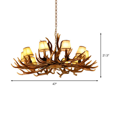 Renard Traditional Conical Shade Chandelier Pendant Light