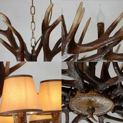 Renard Traditional Conical Shade Chandelier Pendant Light