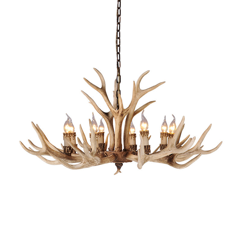 Isabelle Deer Antler Resin Chandelier