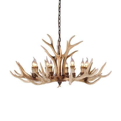 Isabelle Deer Antler Resin Chandelier