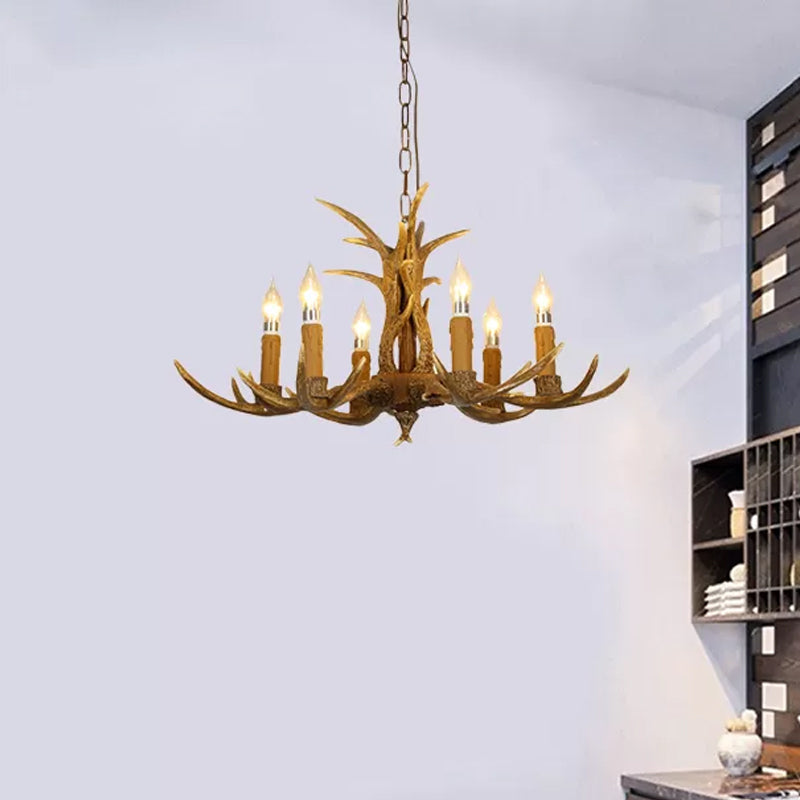 Ardenwood Rustic Deer Antler Chandelier Pendant Light