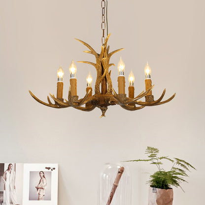 Ardenwood Rustic Deer Antler Chandelier Pendant Light