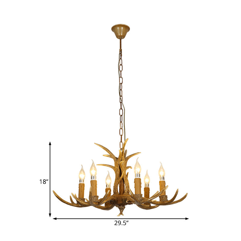 Ardenwood Rustic Deer Antler Chandelier Pendant Light