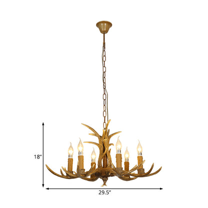 Ardenwood Rustic Deer Antler Chandelier Pendant Light