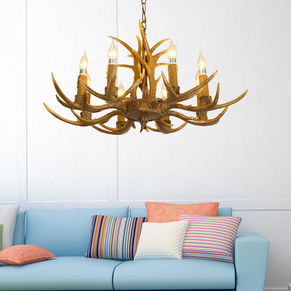Ardenwood Rustic Deer Antler Chandelier Pendant Light