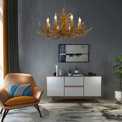 Ardenwood Rustic Deer Antler Chandelier Pendant Light
