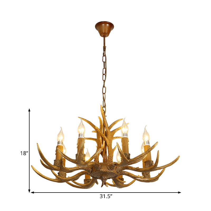 Ardenwood Rustic Deer Antler Chandelier Pendant Light