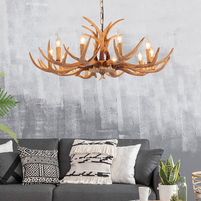 Ardenwood Rustic Deer Antler Chandelier Pendant Light
