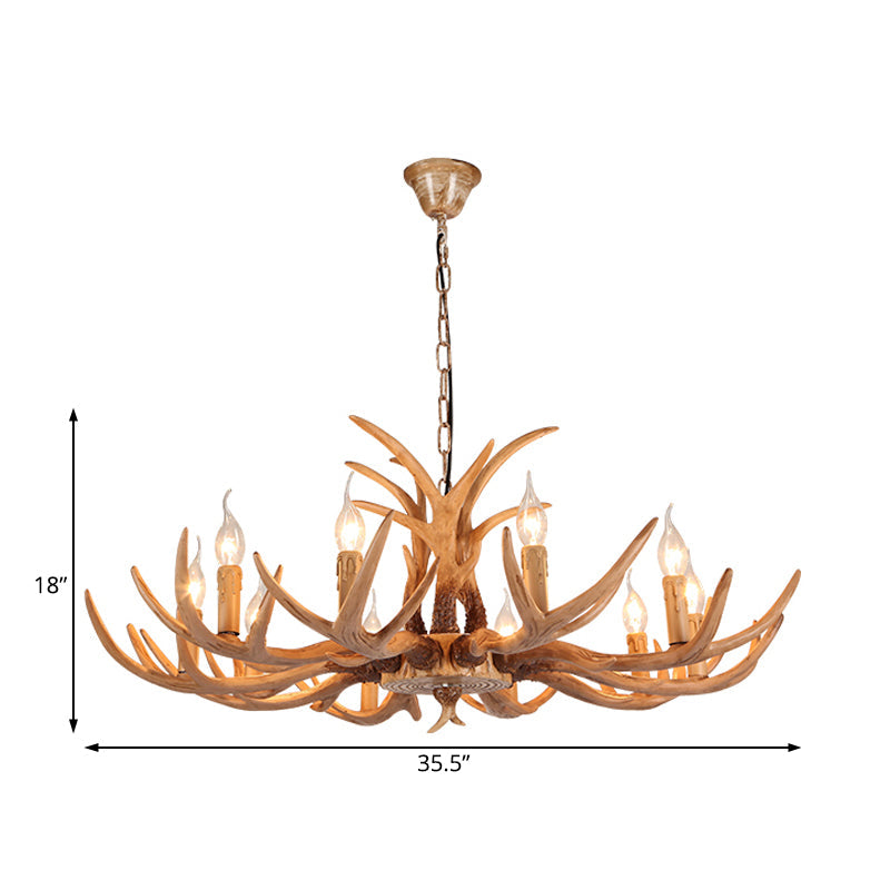 Ardenwood Rustic Deer Antler Chandelier Pendant Light