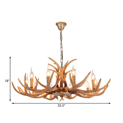 Ardenwood Rustic Deer Antler Chandelier Pendant Light