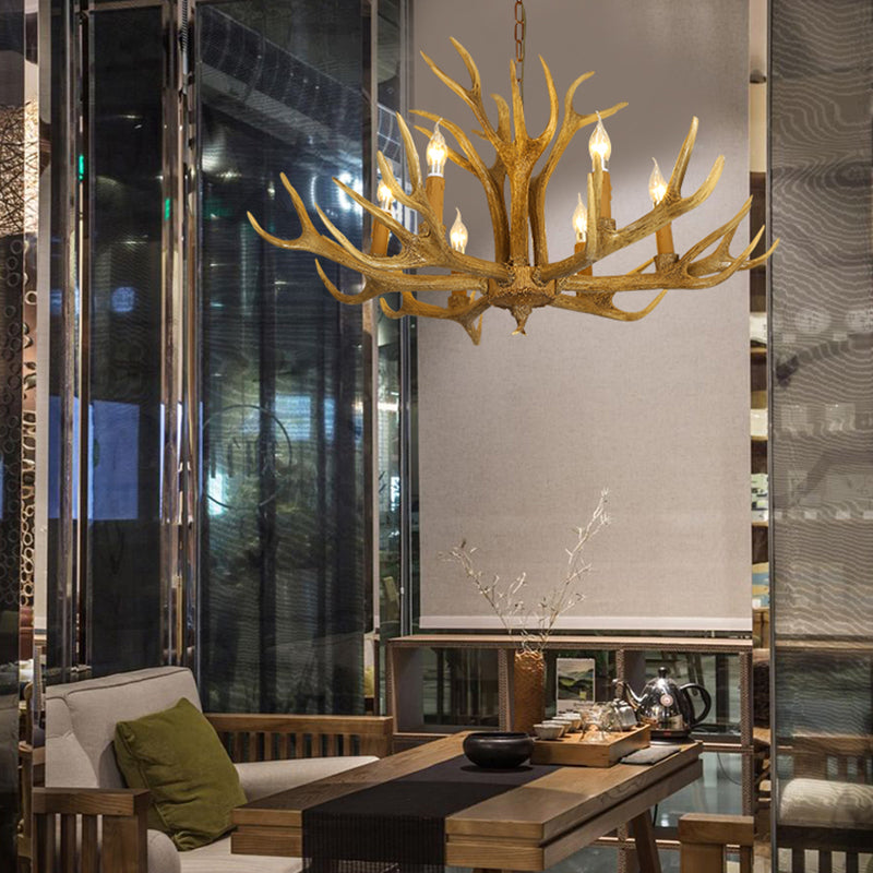 Ardenne Rustic Deer Antler Chandelier Pendant Light
