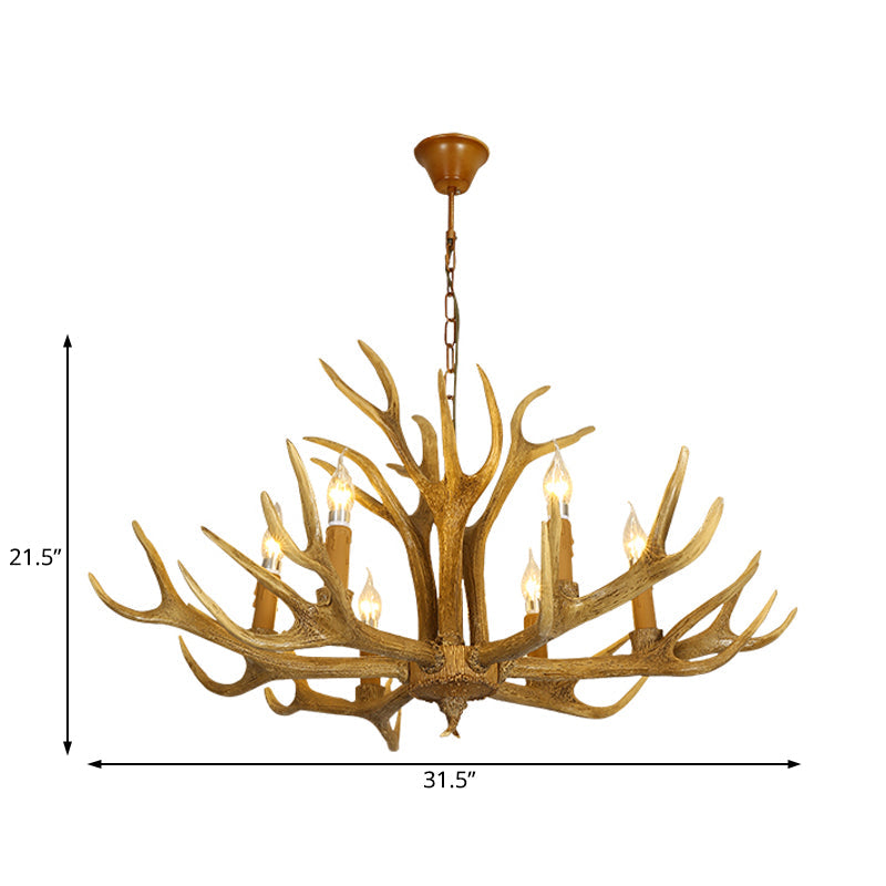 Ardenne Rustic Deer Antler Chandelier Pendant Light