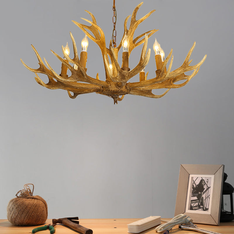 Ardenne Rustic Deer Antler Chandelier Pendant Light