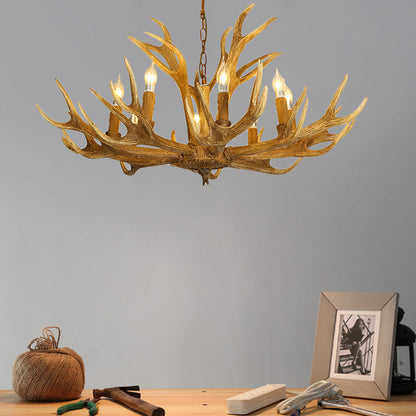 Ardenne Rustic Deer Antler Chandelier Pendant Light