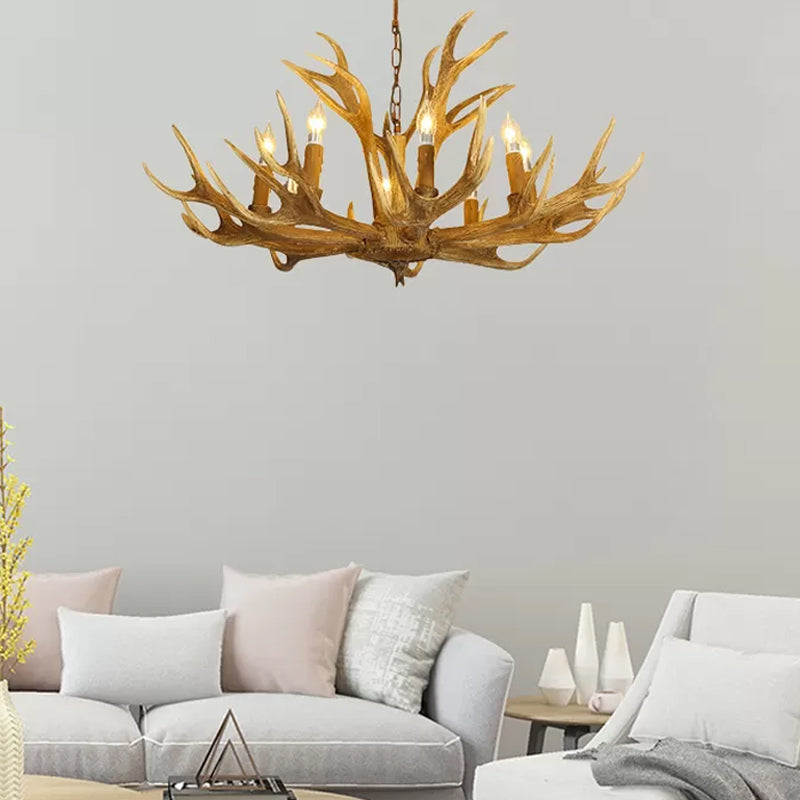 Ardenne Rustic Deer Antler Chandelier Pendant Light