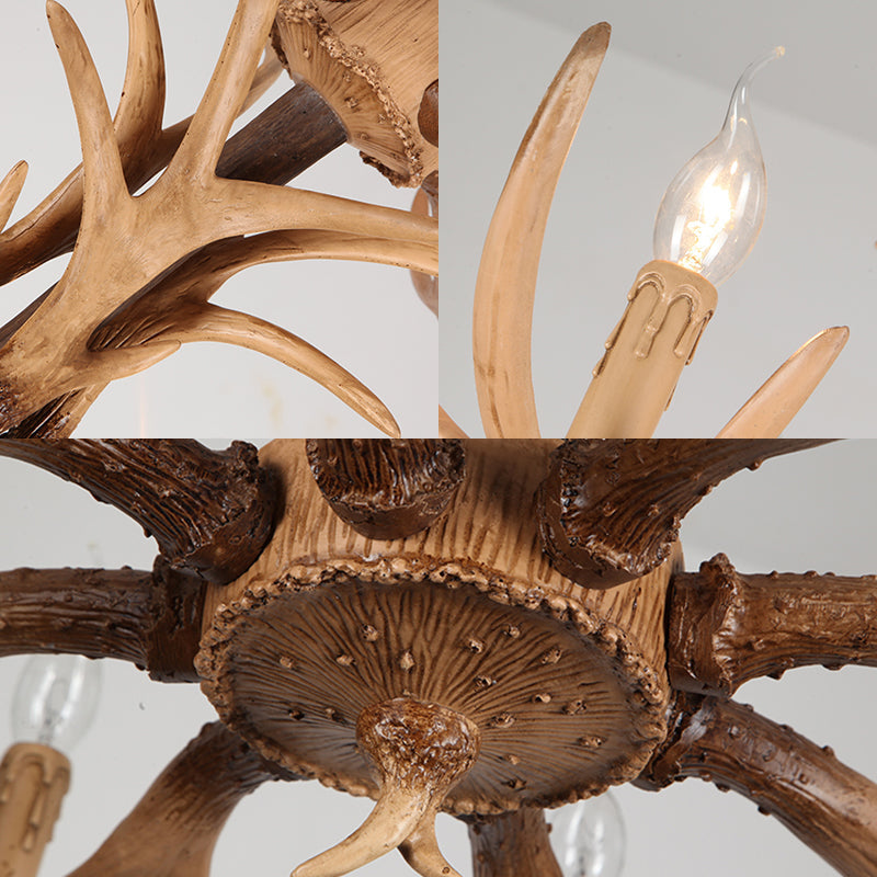 Ardenne Rustic Deer Antler Chandelier Pendant Light